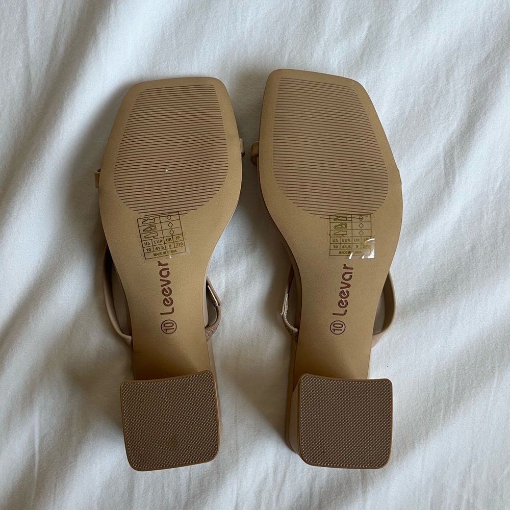 Square Toe Block Heels - Picture 4 of 4